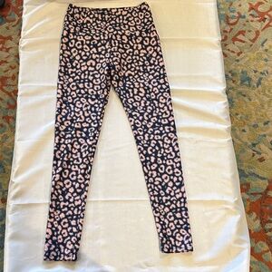 Goldsheep Pink and blue Patterned Leggings women’s large EUC‎